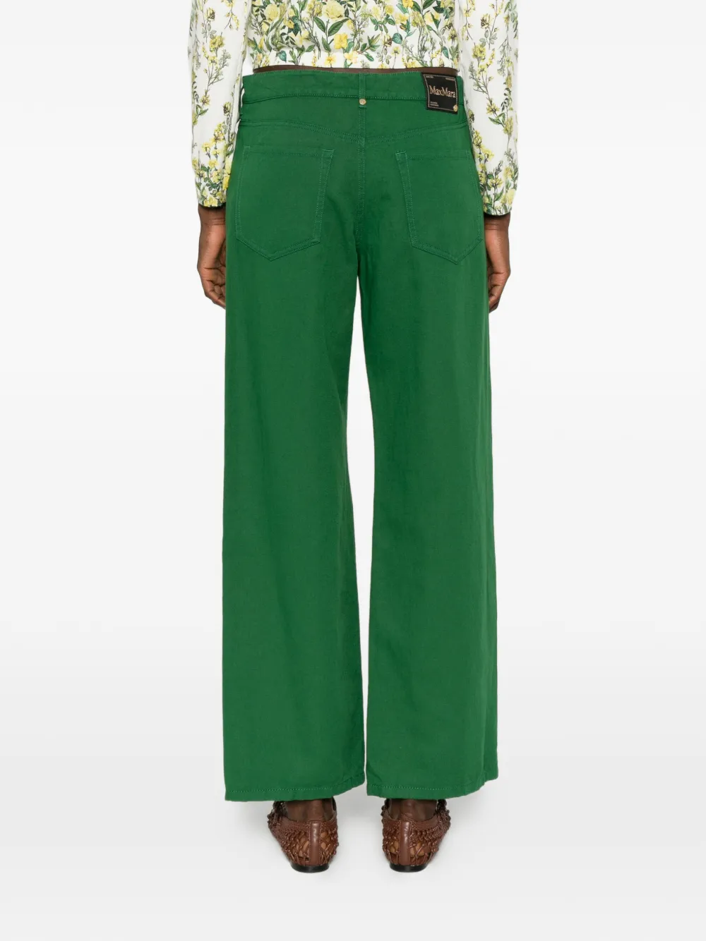 'S Max Mara Onorata straight broek Groen