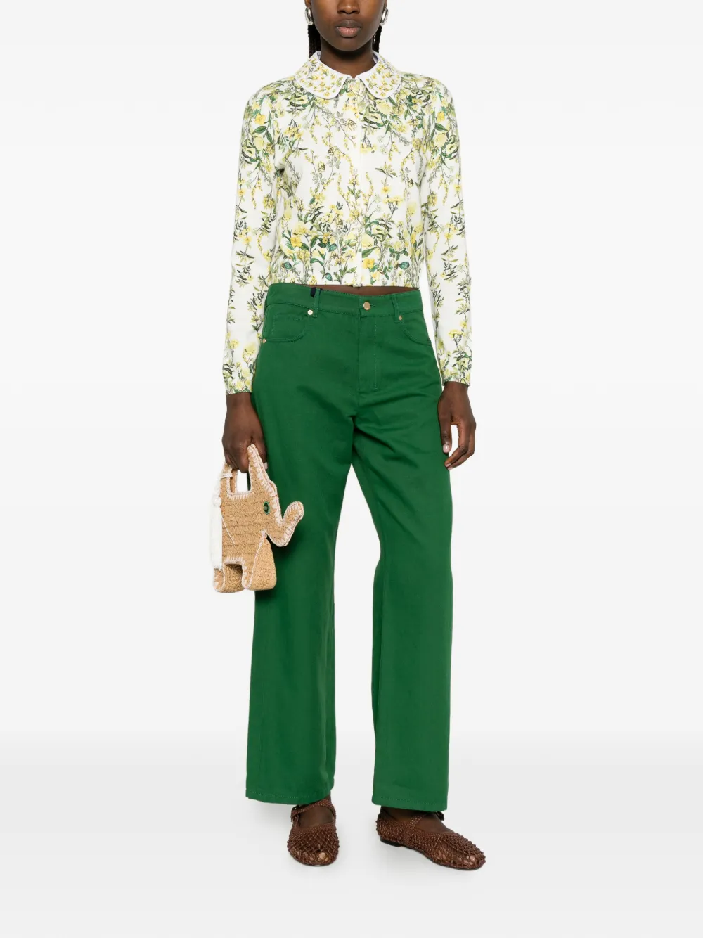 'S Max Mara Onorata straight broek Groen