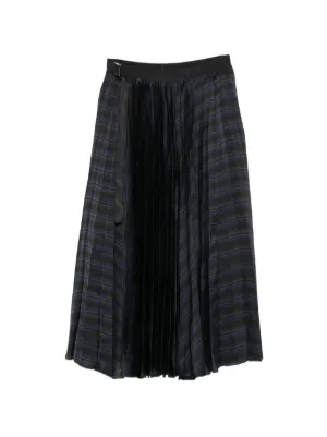Sacai プリーツ スカート | ブルー | FARFETCH JP