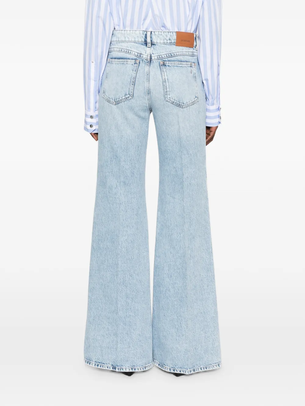 Sportmax Straight jeans met vervaagd effect Blauw