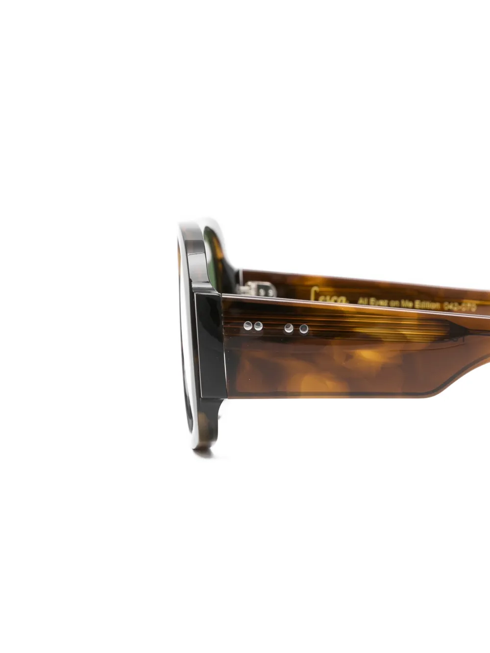  Lesca Occhiali Da Sole Oversize - Marrone 
