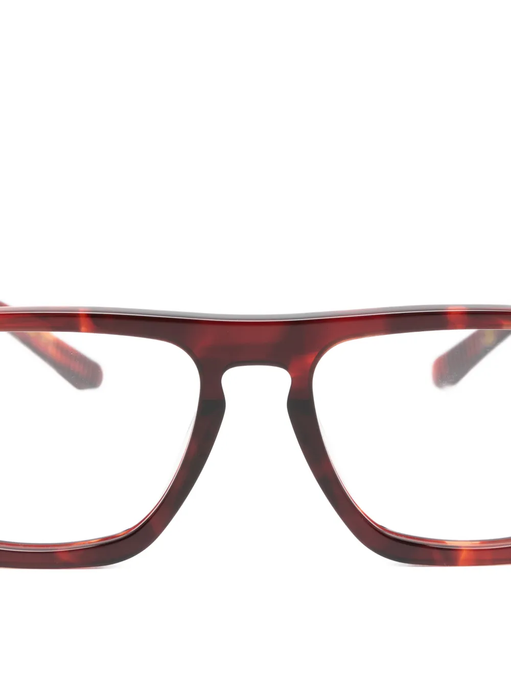  Lesca Gafas Con Montura Rectangular - Marrón 