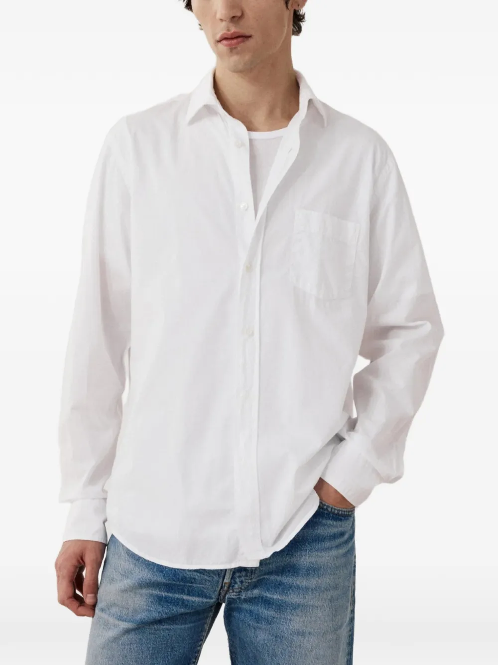  Hartford Camisa Paul Con Bolsillo - Blanco 