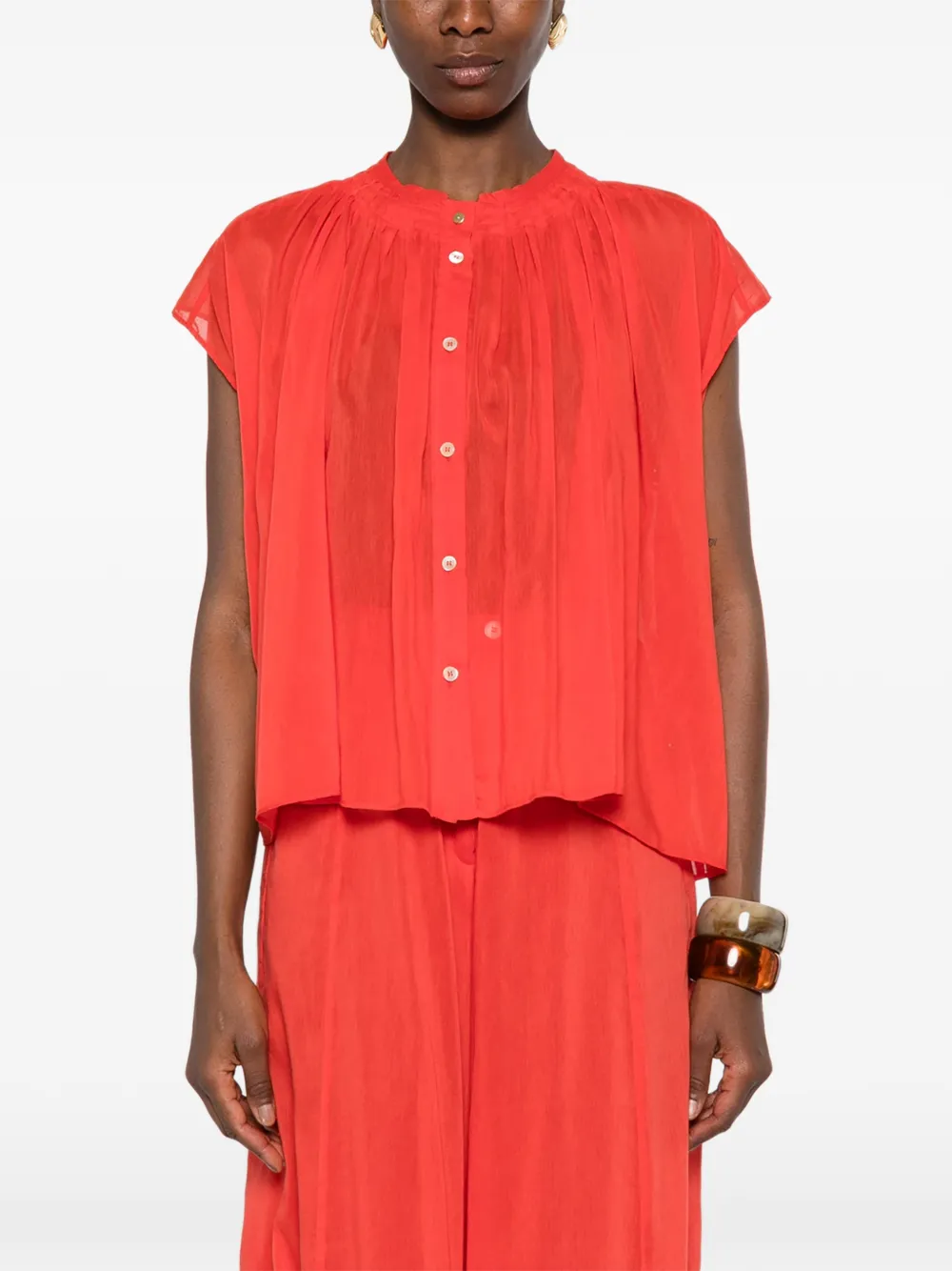  Forte Forte Camisa Con Botones - Rojo 