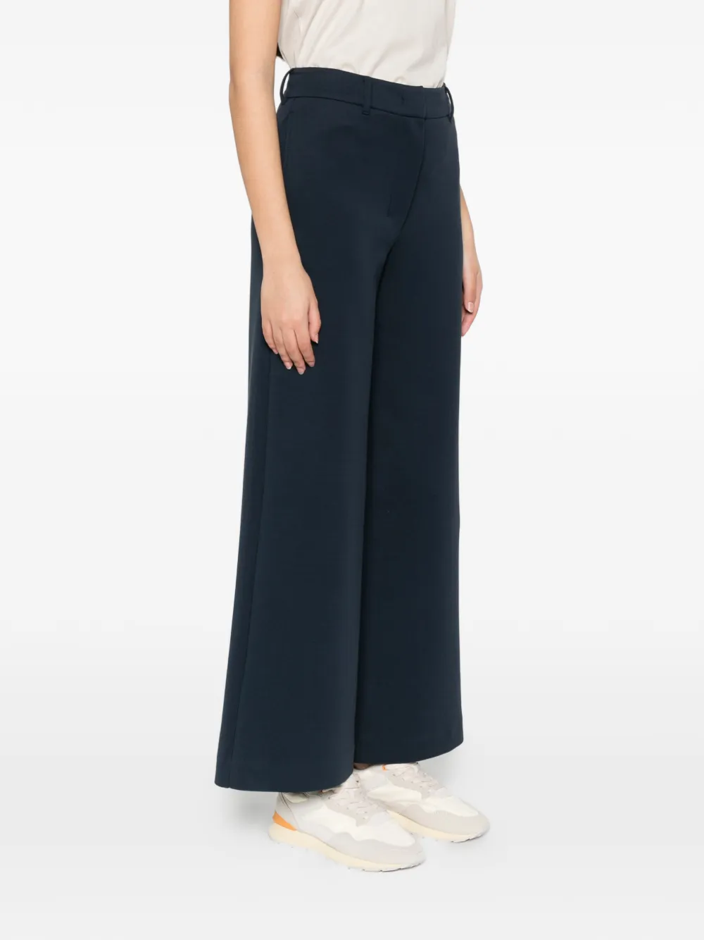'S Max Mara Broek met riemlussen Blauw