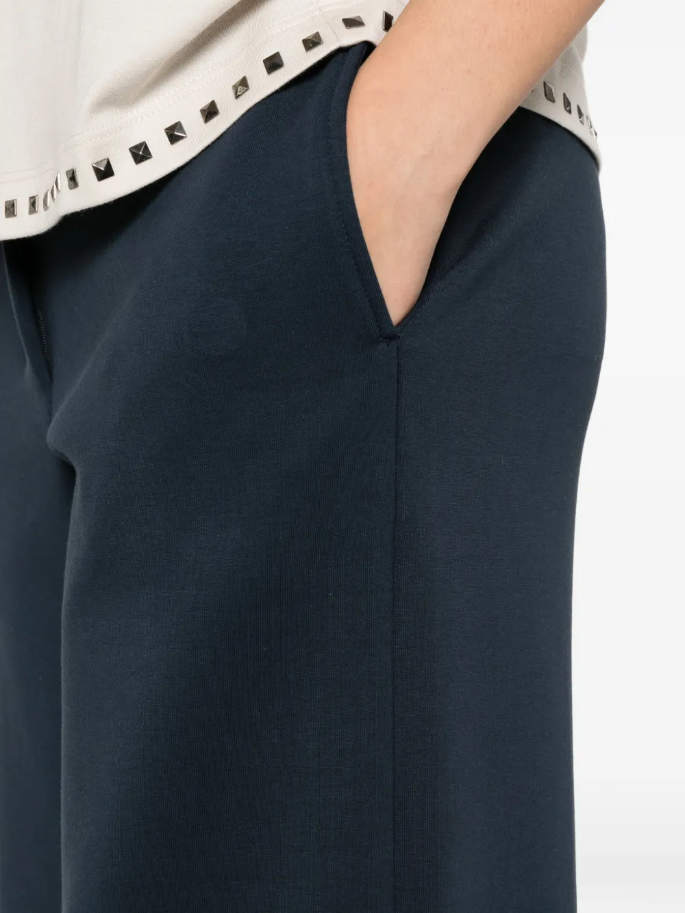'S Max Mara Broek met riemlussen Blauw