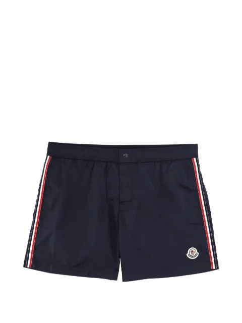 Moncler bañador con detalle de rayas