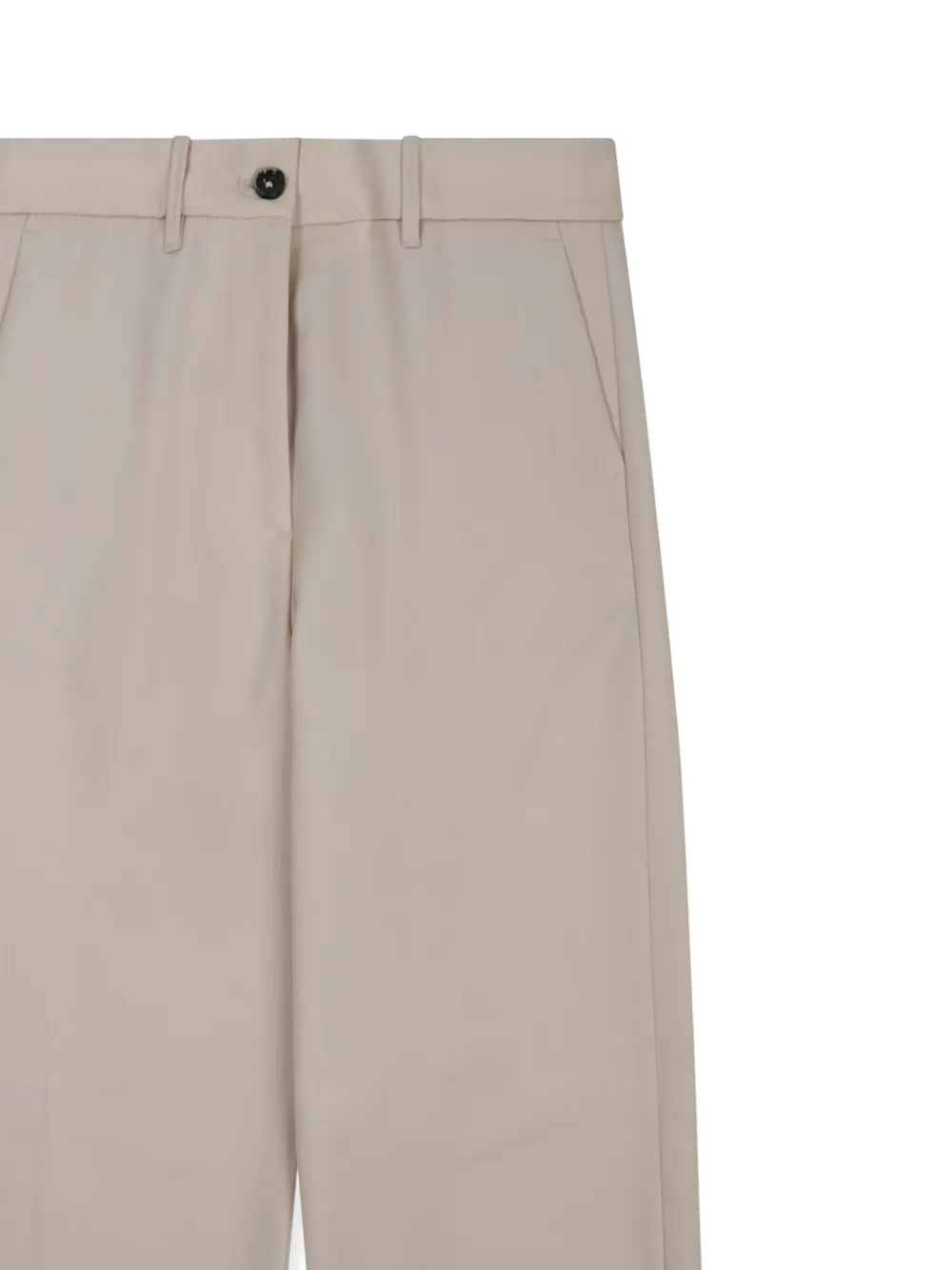 Nine In The Morning Fiamma broek met wijde pijpen Beige