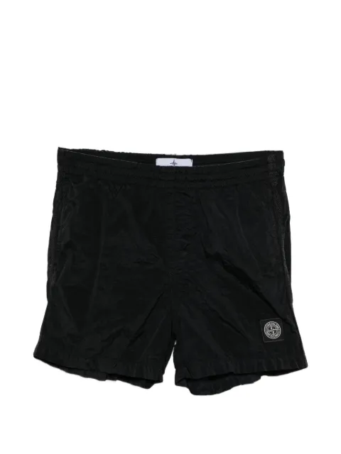 Stone Island Junior logo-patch shorts