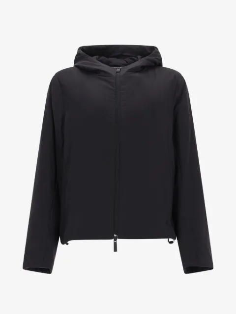 Laminar hooded zip-up jacket