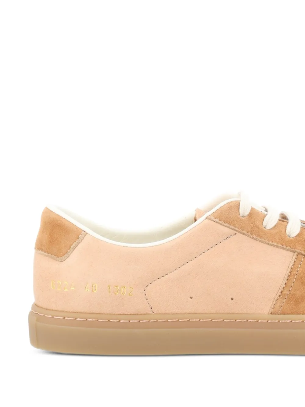 Common Projects panelled suede-trim sneakers Beige