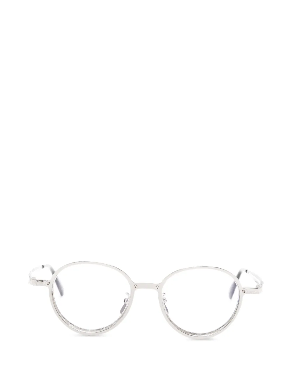 Kuboraum round-frame glasses - Argento