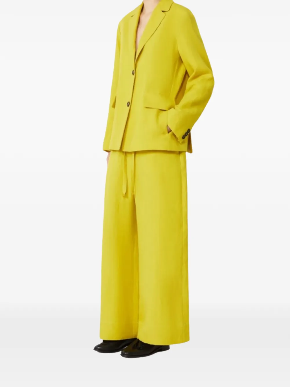 'S Max Mara Broek met trekkoord Geel