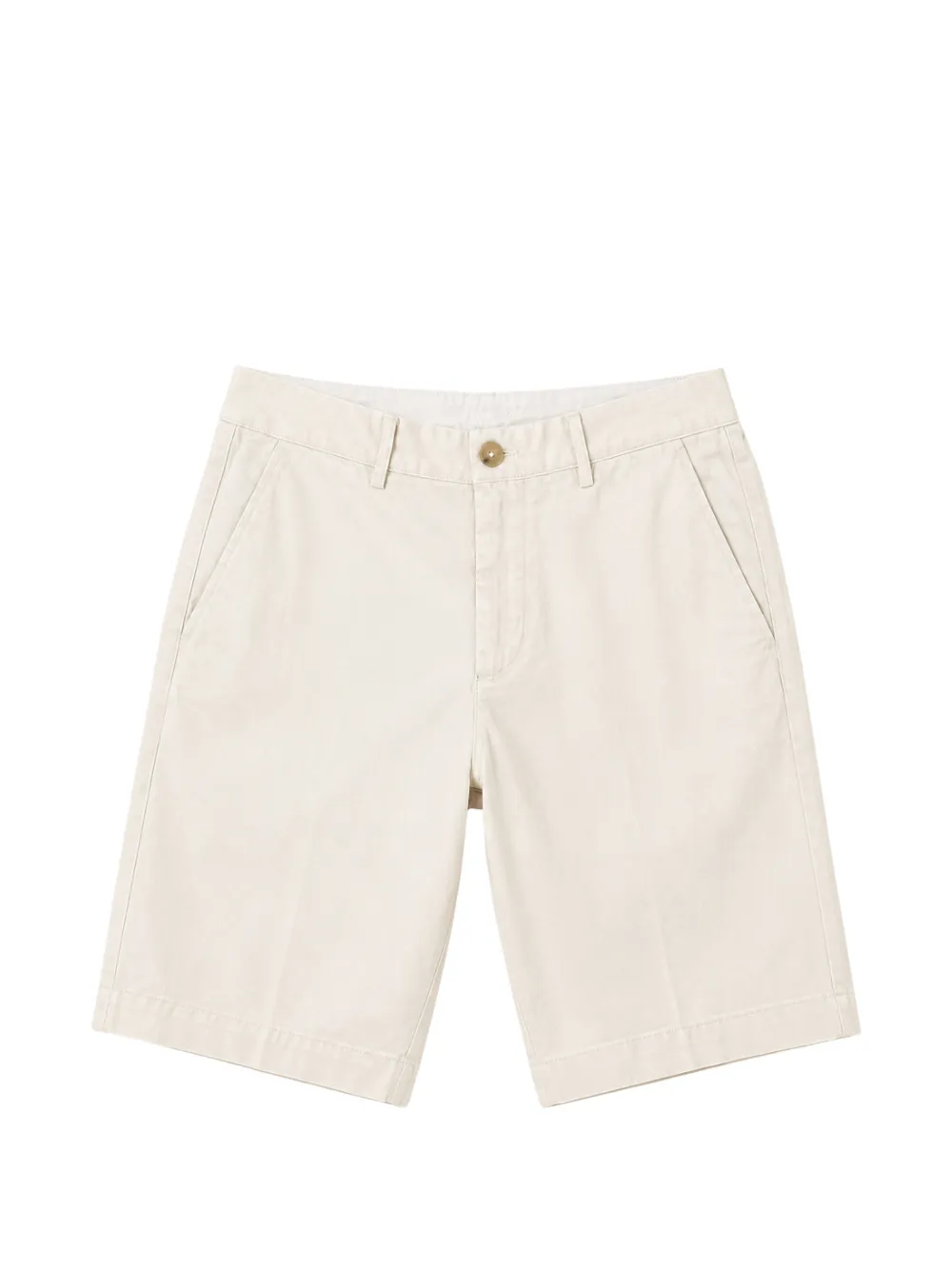 Seventy Gabardine Button-fastening Shorts In Neutral