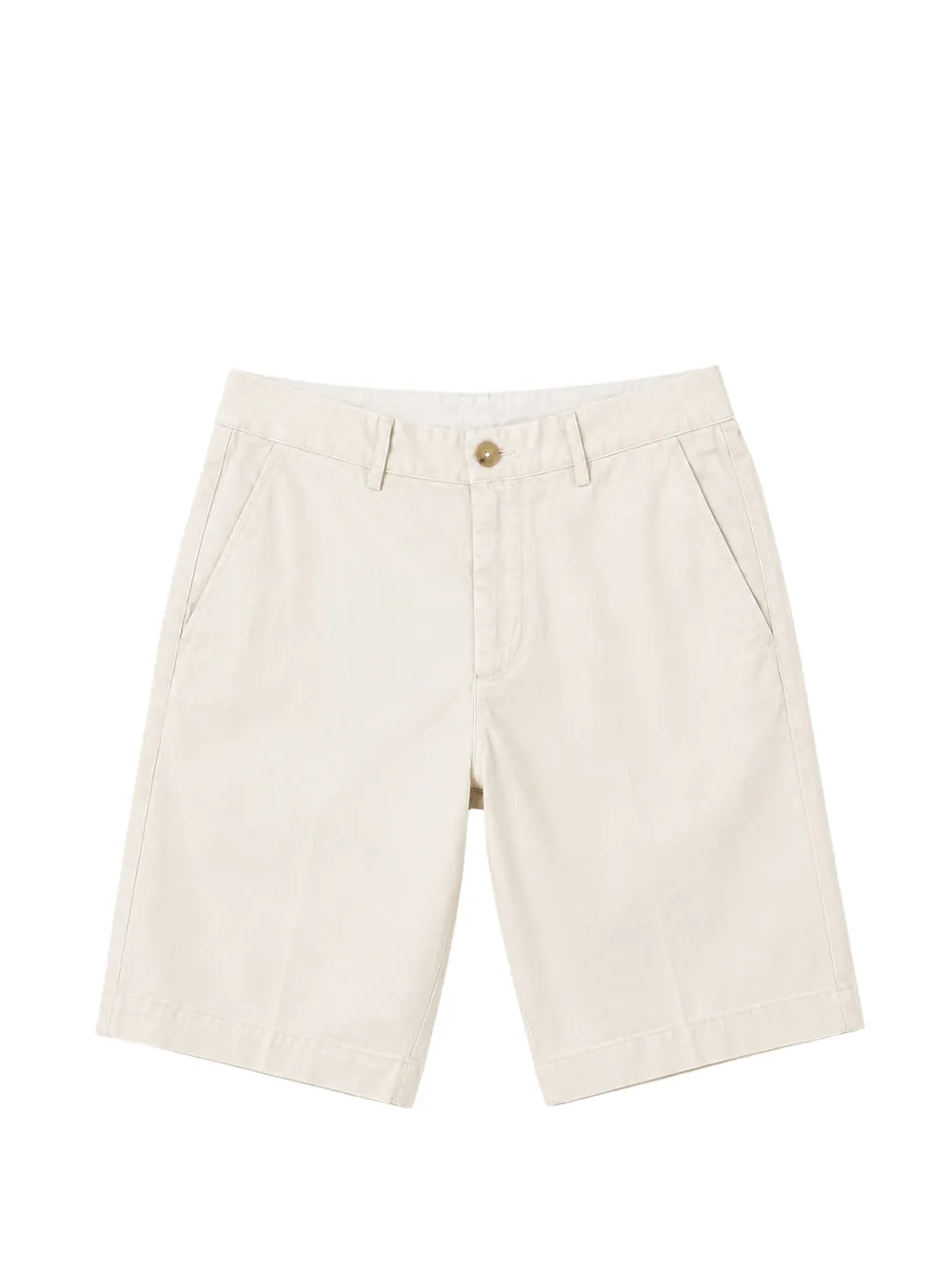Seventy Gabardine button-fastening shorts - Toni neutri