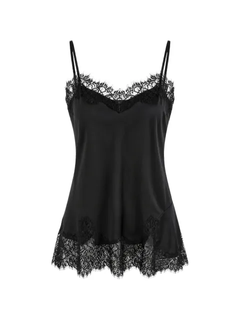 Gold Hawk lace-trim camisole top