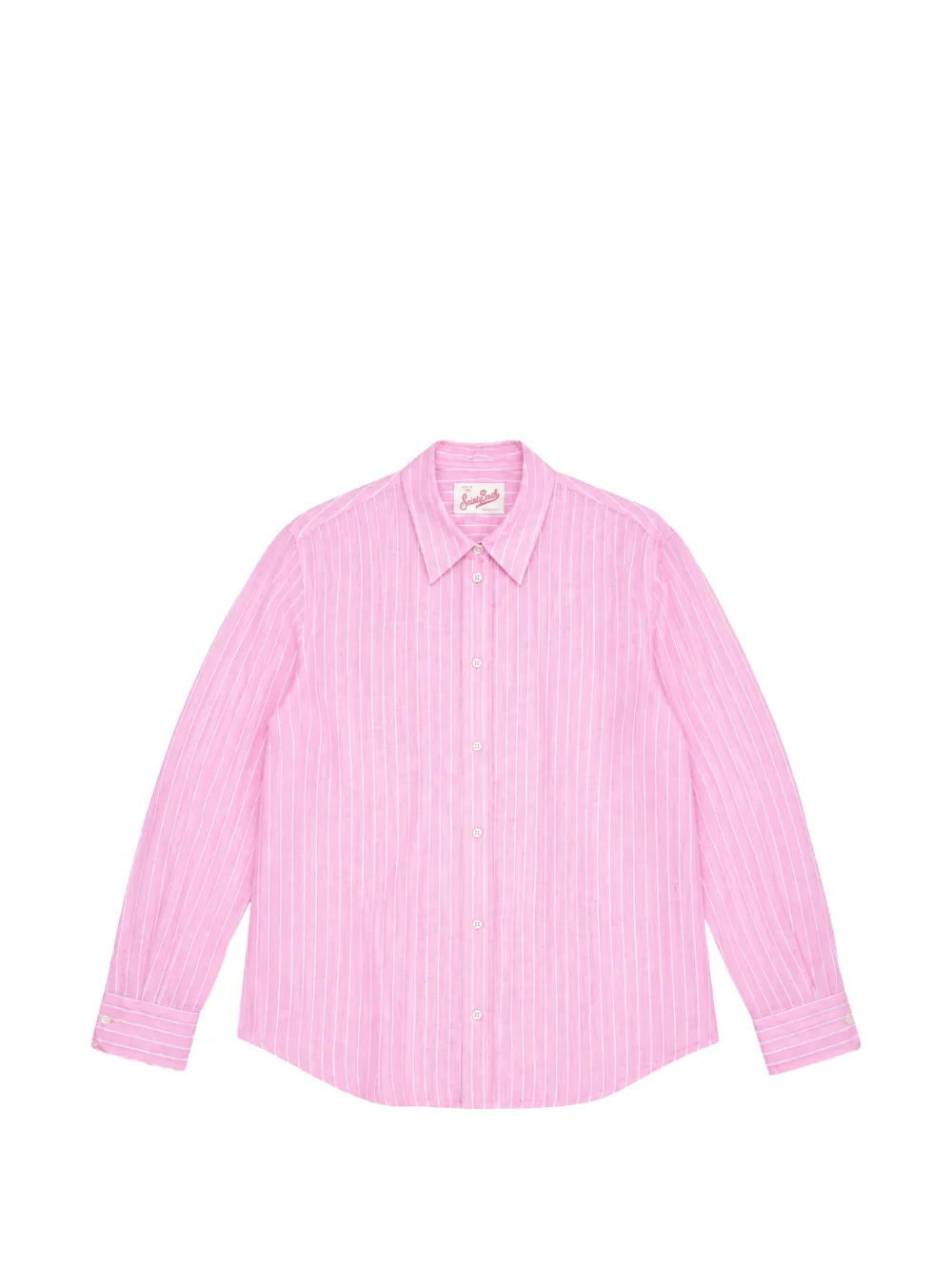 MC2 Saint Barth Meredith logo-embroidered striped shirt · L