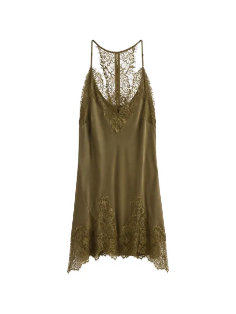 Gold Hawk lace-trim camisole top