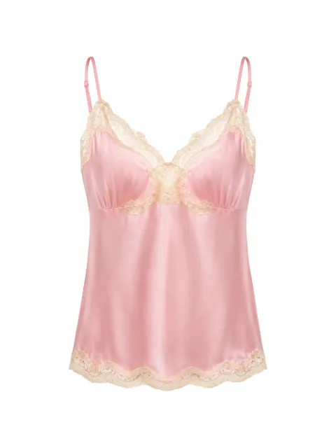 Gold Hawk lace-trim top