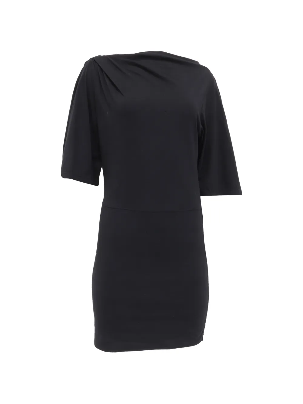 Pre-owned Iro Palmero Twistfront Mini Dress In Black