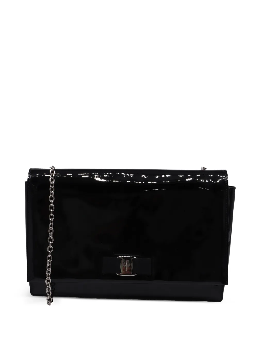 Ferragamo Pre-Owned chain-strap shoulder bag - Nero