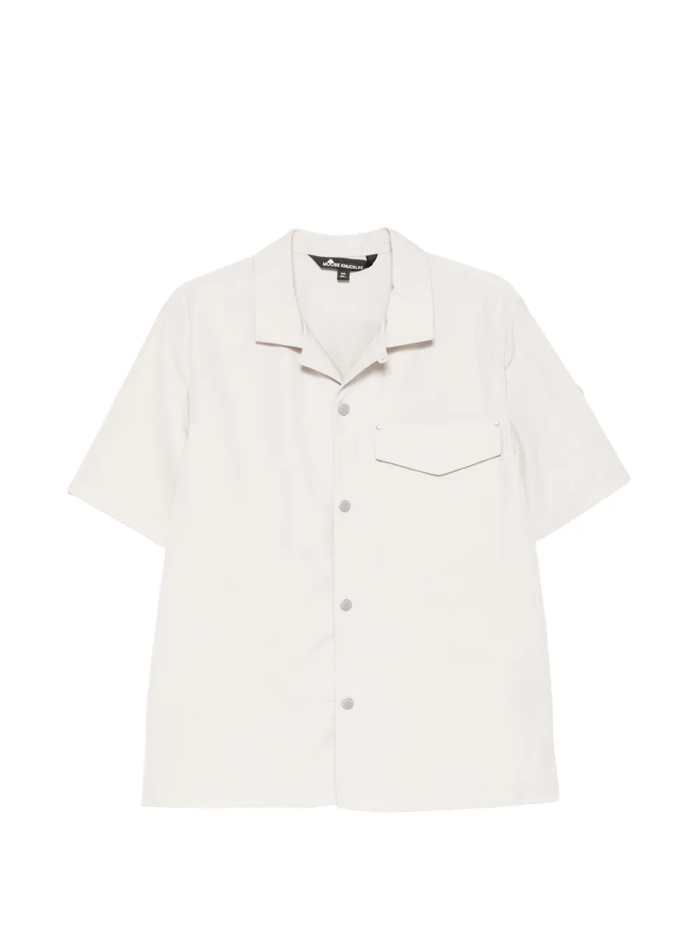 Moose Knuckles Charlesbourg short-sleeve shirt - Toni neutri