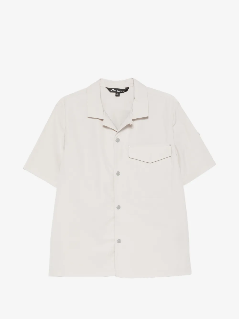 Moose Knuckles Charlesbourg short-sleeve shirt | Neutrals | Image 1