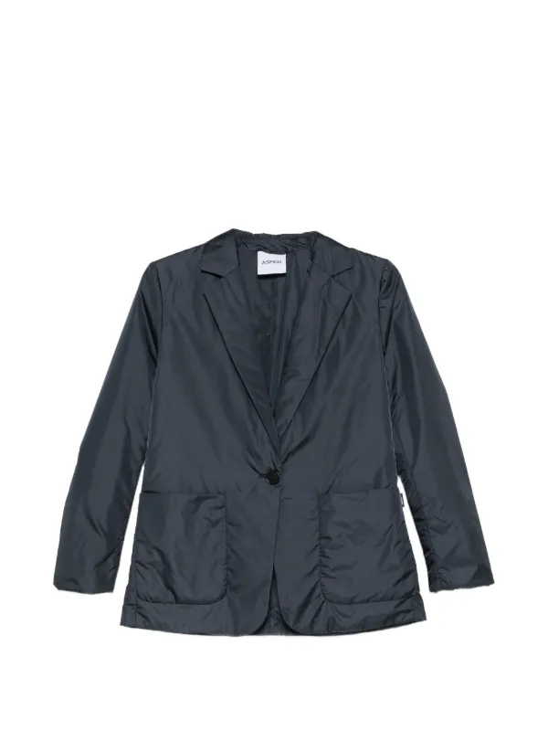 ASPESI Single-breasted Pocket Blazer in Blue