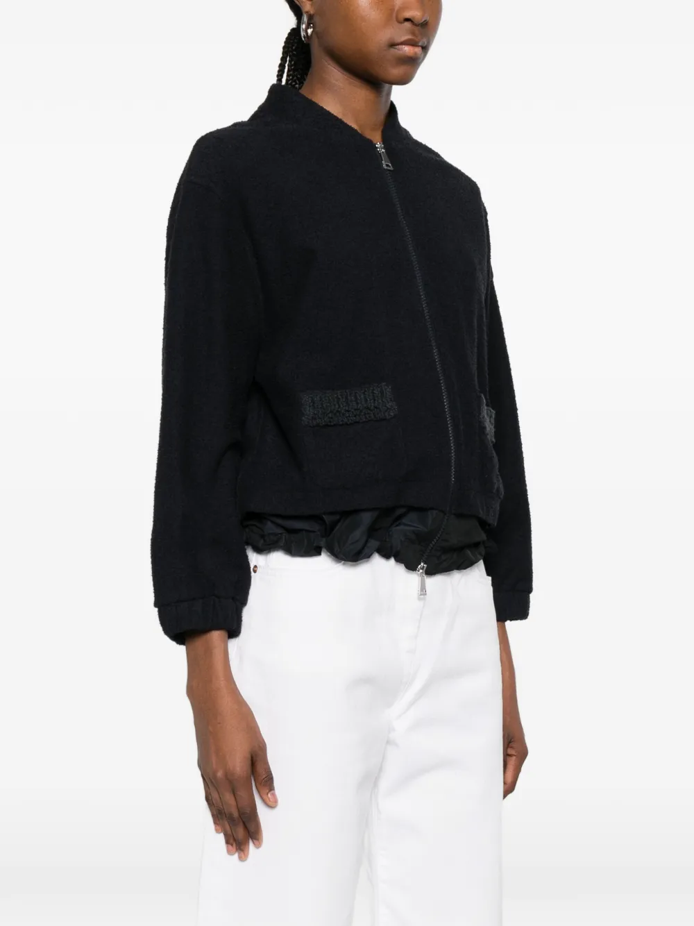 Moncler Trui met ritszak Zwart