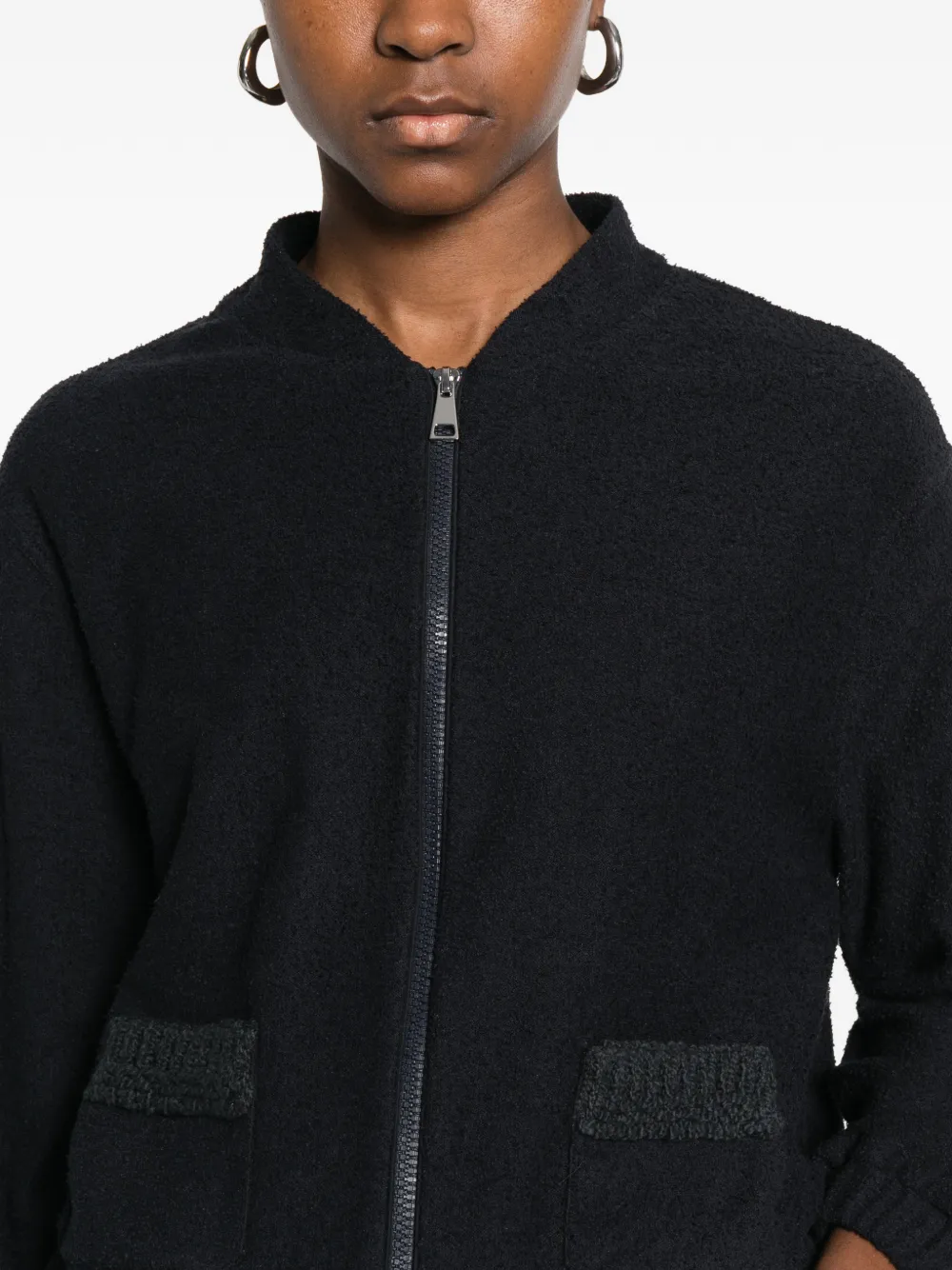 Moncler Trui met ritszak Zwart