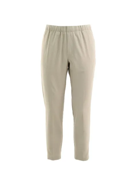 Cruna elasticated-waist textured trousers