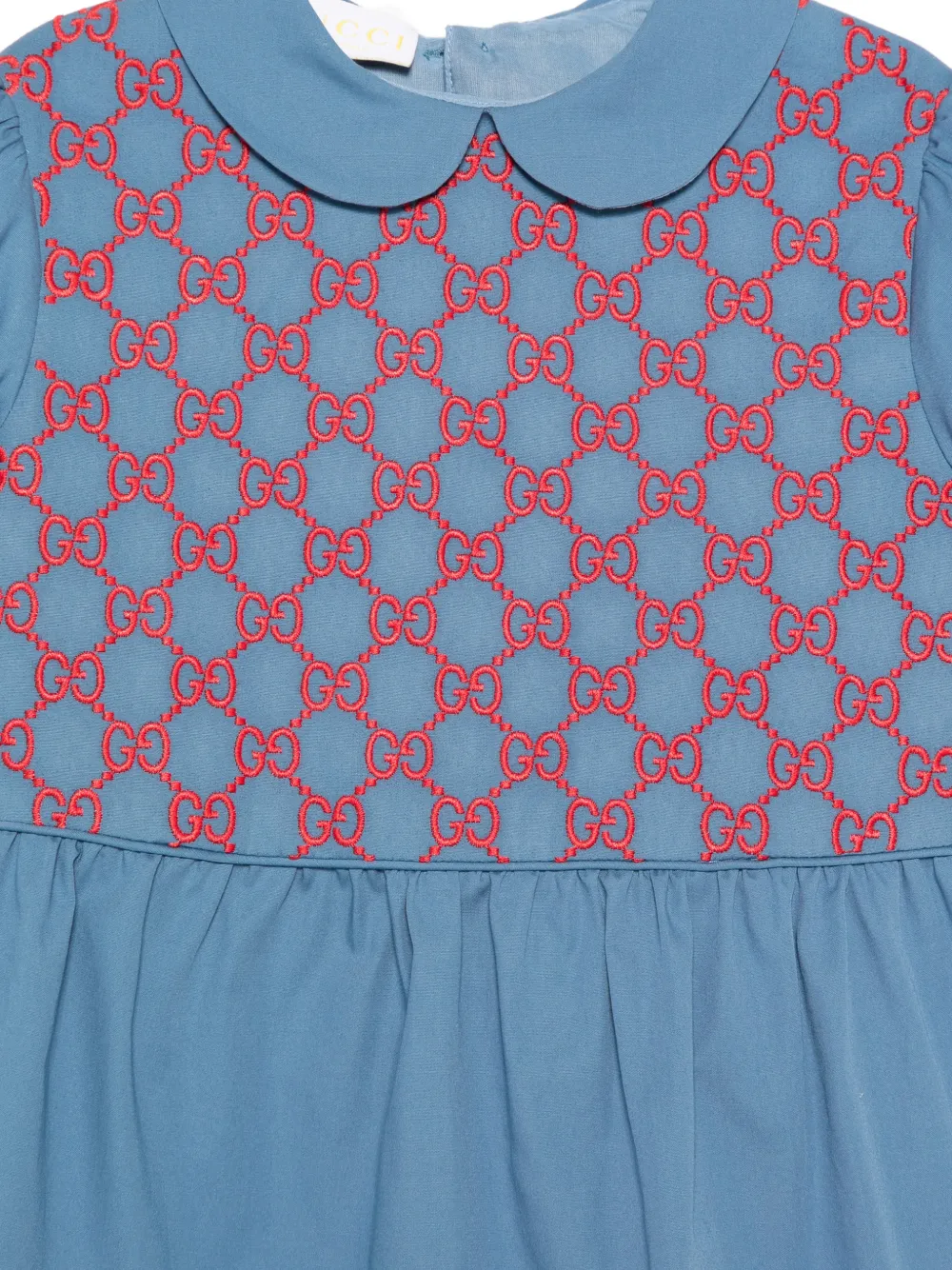 Gucci Kids Jurk met korte mouwen Blauw