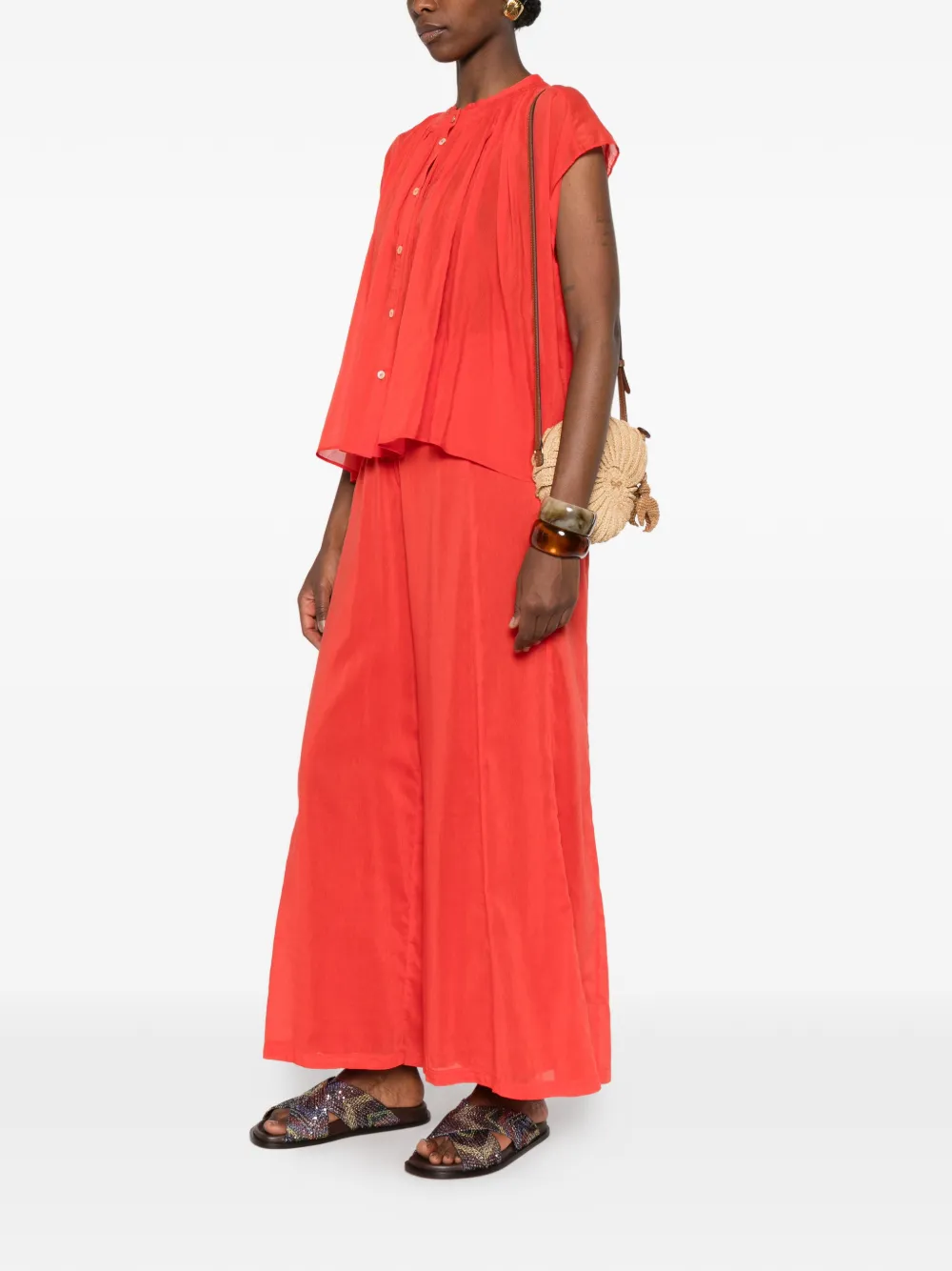  Forte Forte Button Trousers - Red 