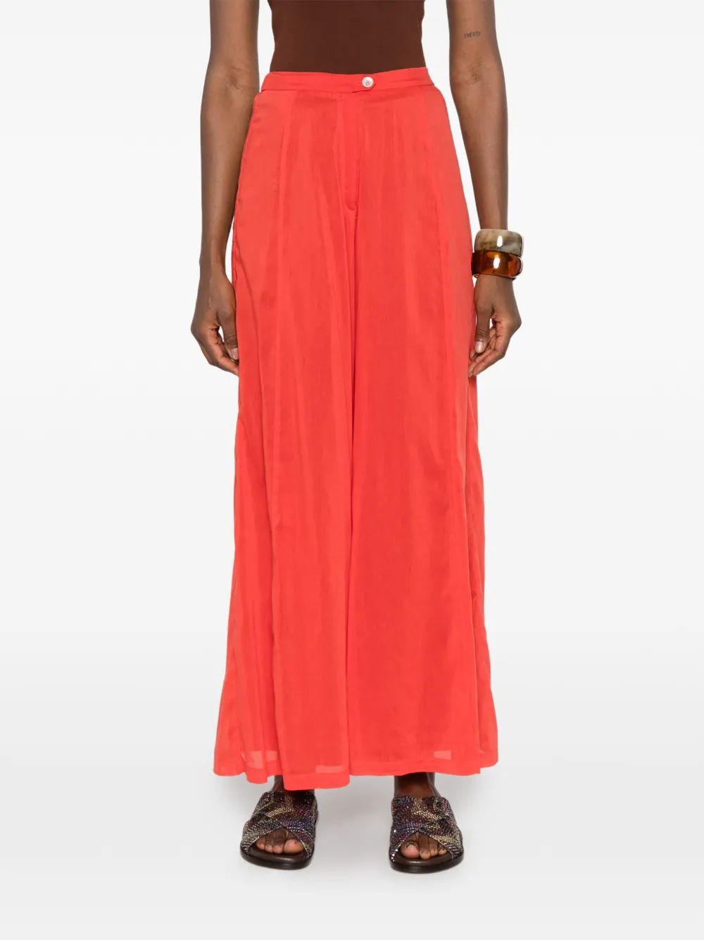 Forte Forte Button Trousers - Red 