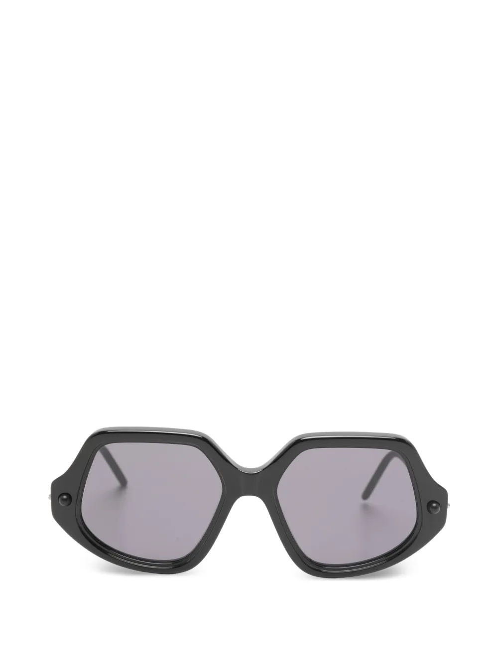 Kuboraum geometric-frame sunglasses - Nero