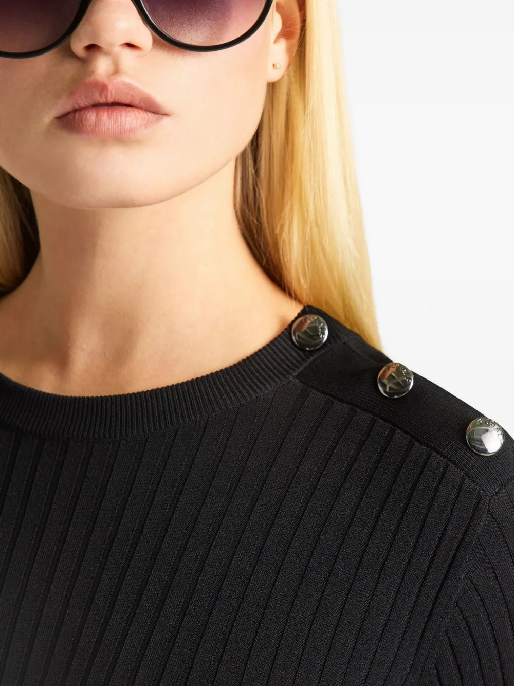 Fusalp Ribbed-knit Sweater in Black, view 5
