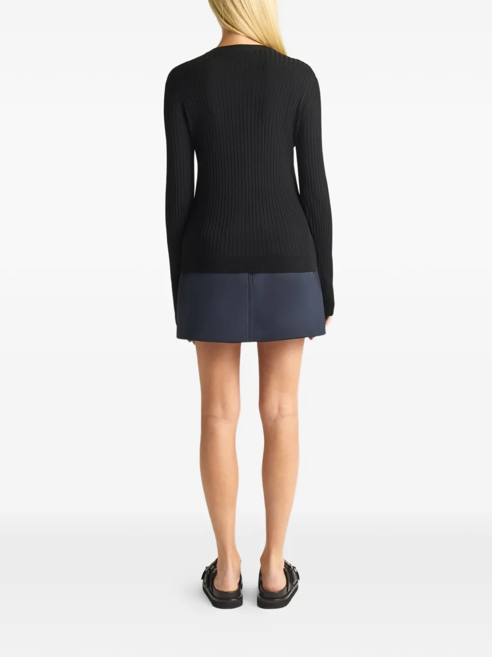 Fusalp Ribbed-knit Sweater in Black, view 3