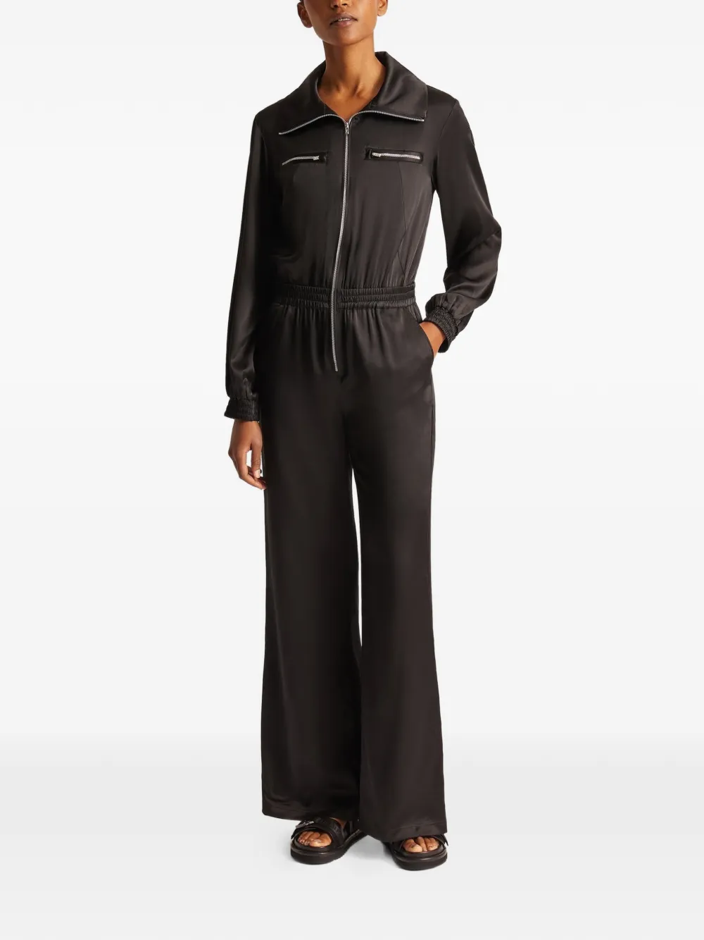  Fusalp Zip-up Cuffed Jumpsuit - Black 