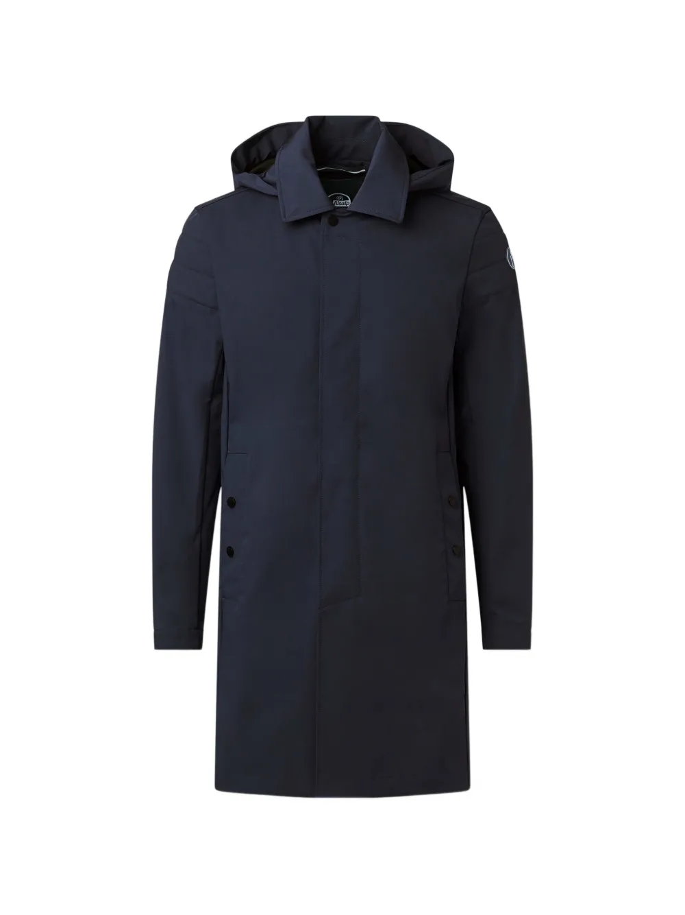 Fusalp hooded single-breasted coat - Blu
