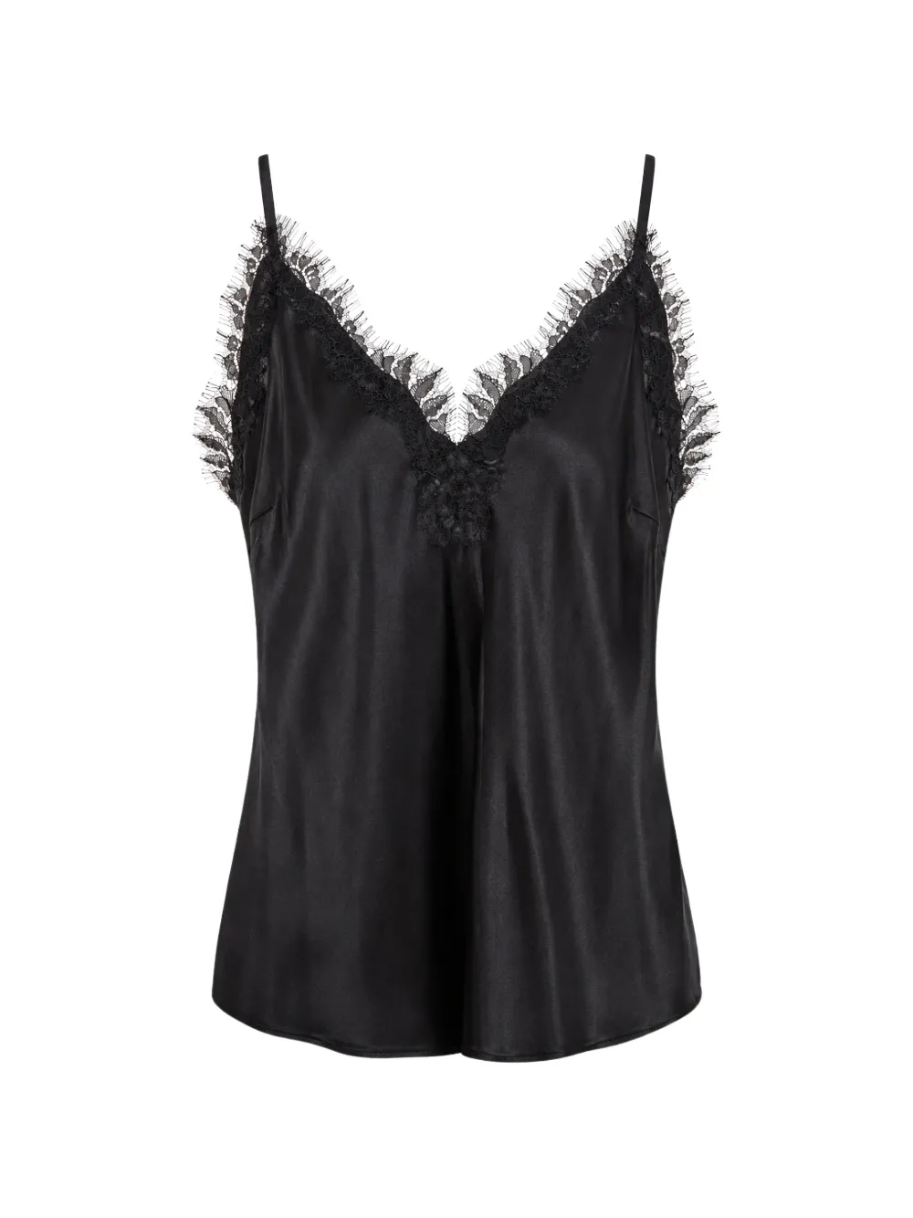 Gold Hawk lace-trim camisole top - Nero