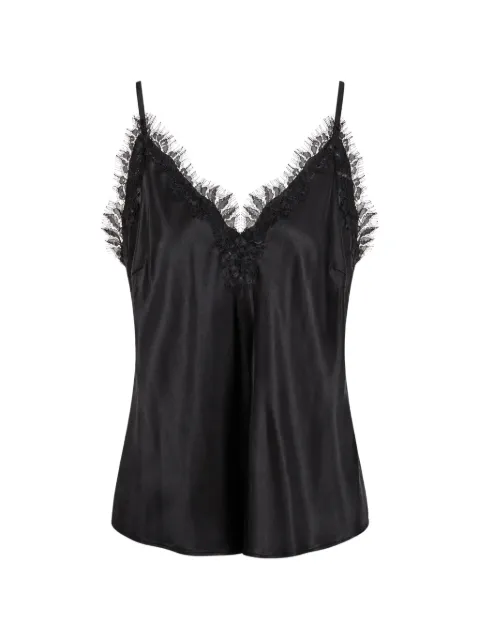 Gold Hawk lace-trim camisole top