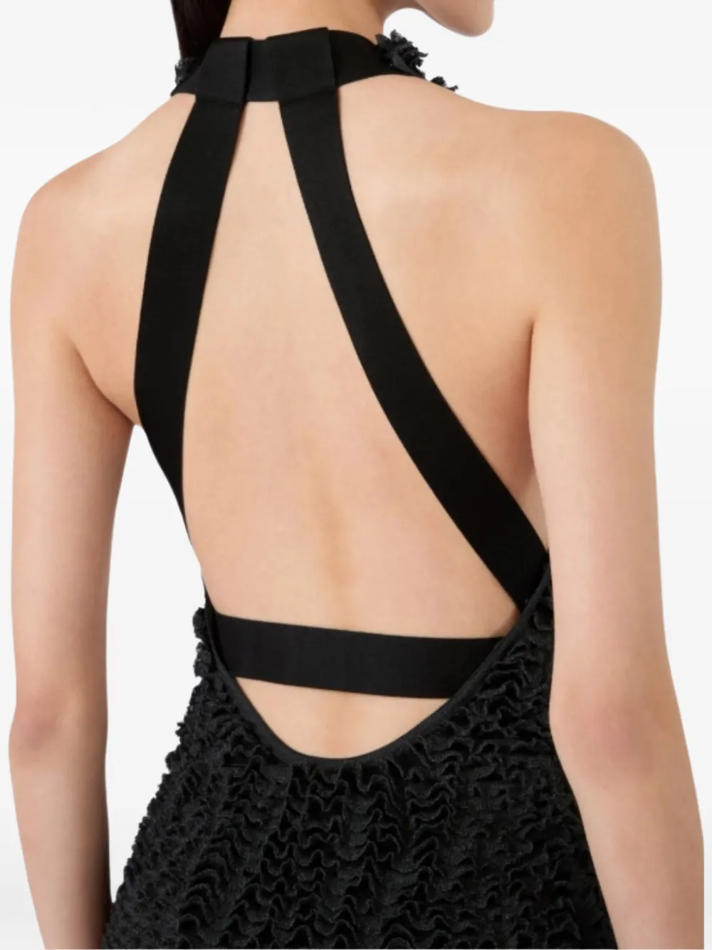 Max Mara Jurk met ruches Zwart