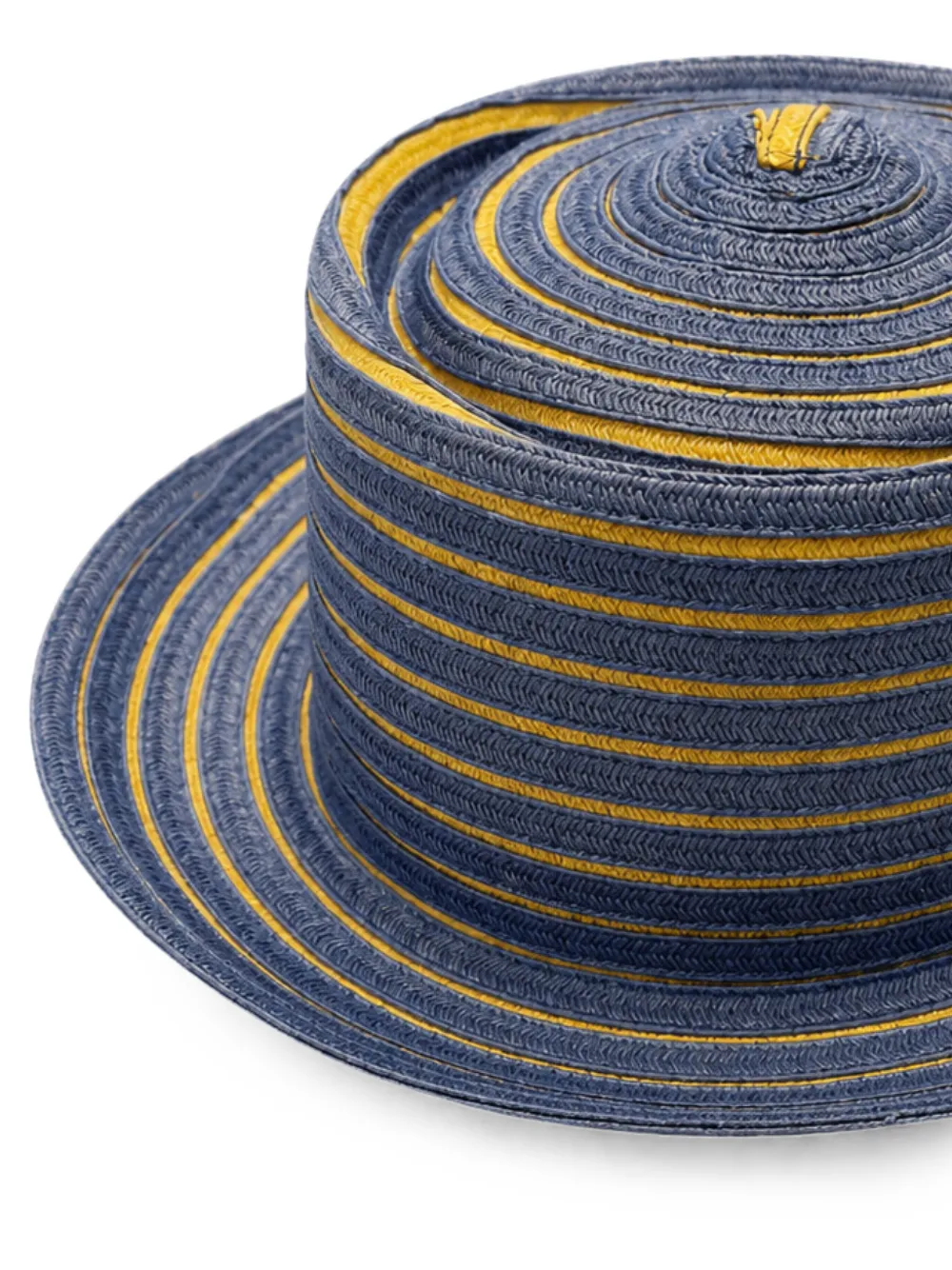 Borsalino ストライプ ストローハット | ブルー | FARFETCH JP