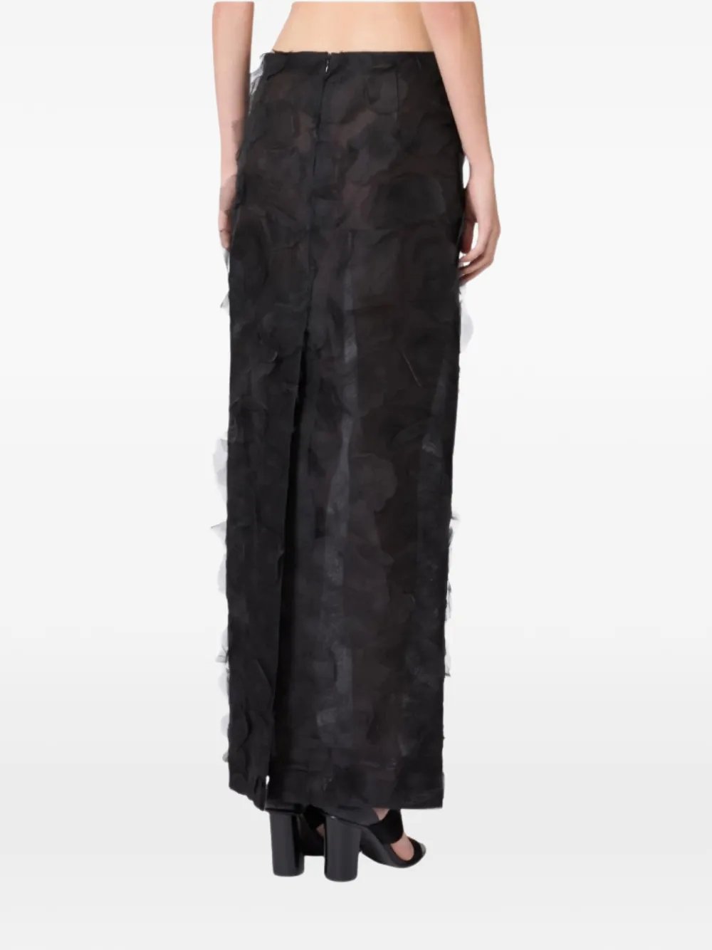 Max Mara Adepto maxi-rok met ruches Zwart