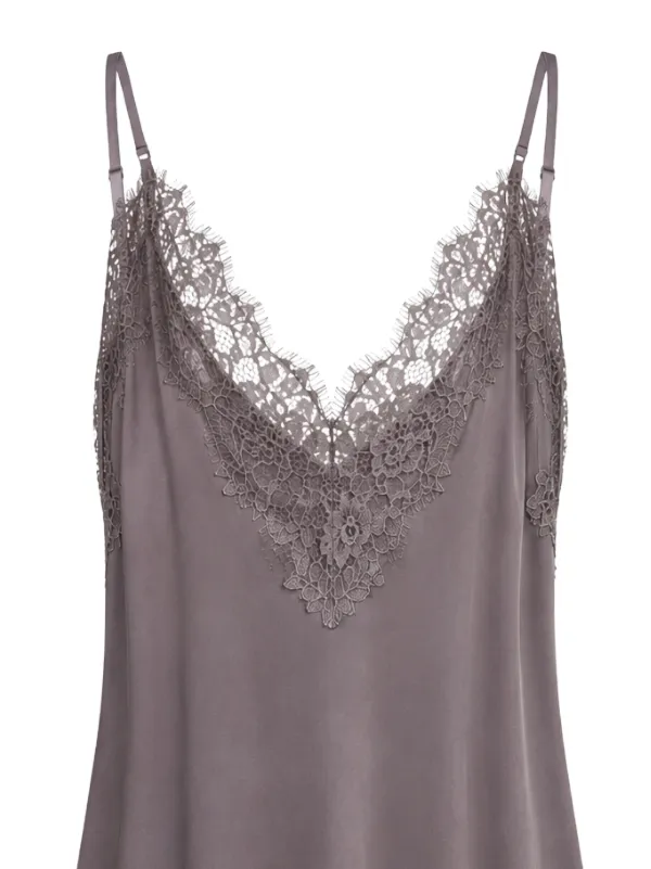 gold hawk dresses lace-trimmed Slip Dress | Grey TopCouture