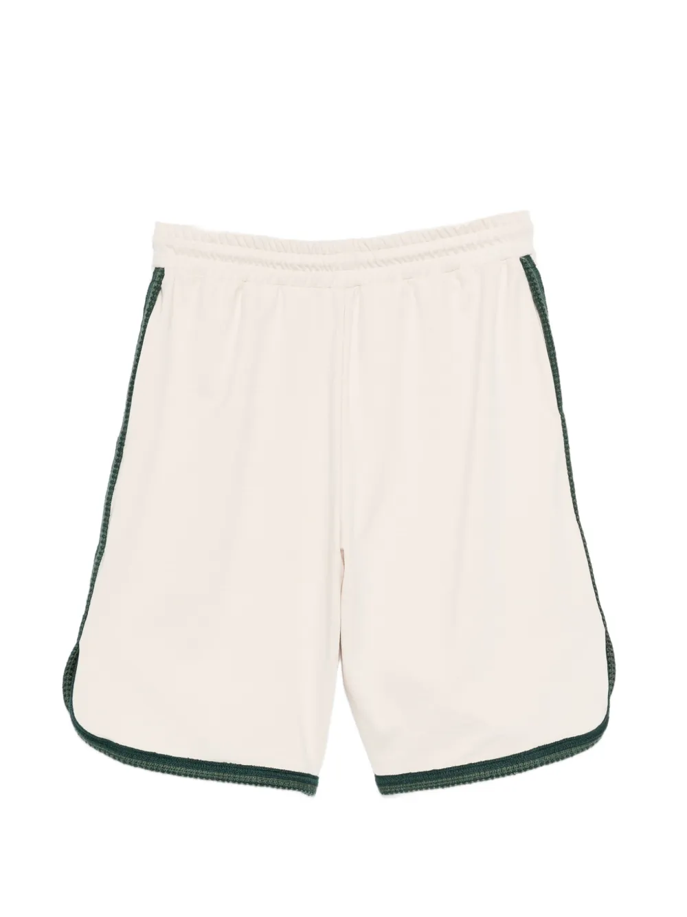 Emporio Armani Shorts met geborduurde afwerking Beige