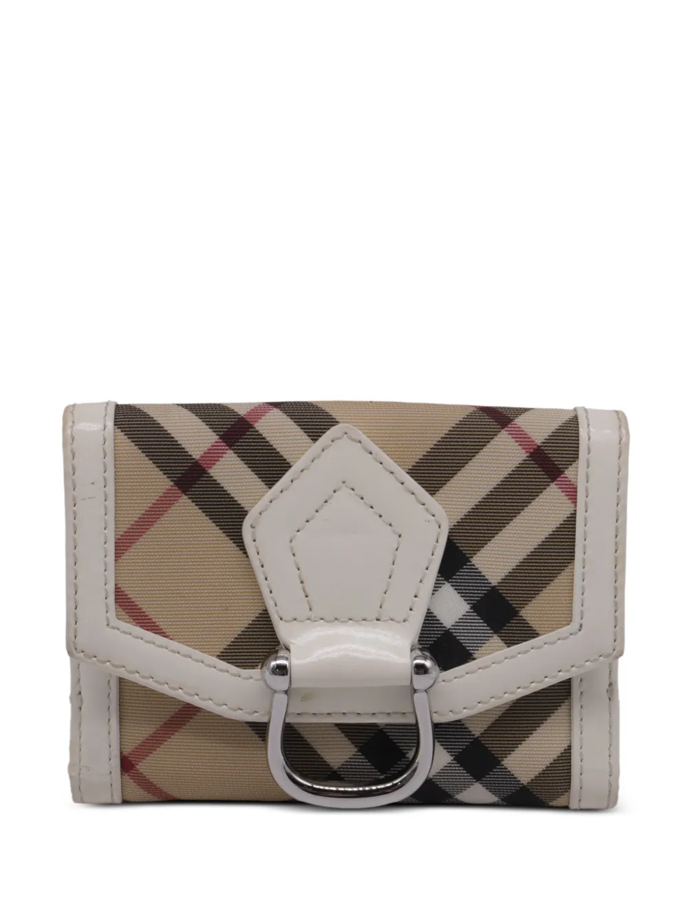 Burberry Pre-Owned check-pattern wallet - Toni neutri