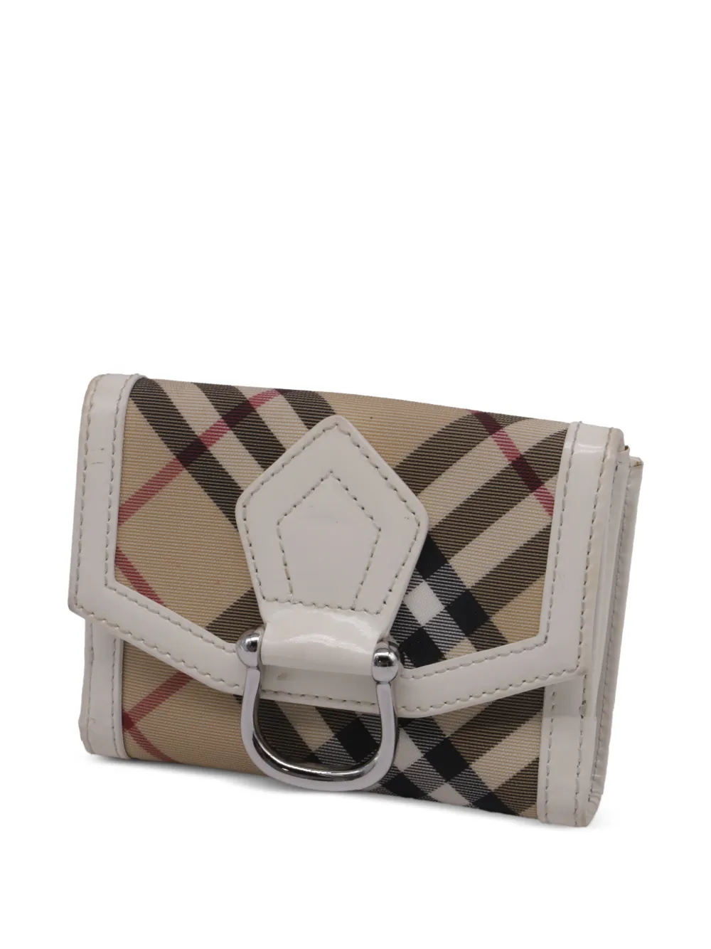  Burberry Pre-owned Check-pattern Wallet - Neutrals 