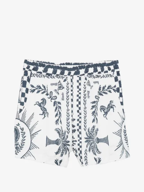 RHUDE graphic print shorts
