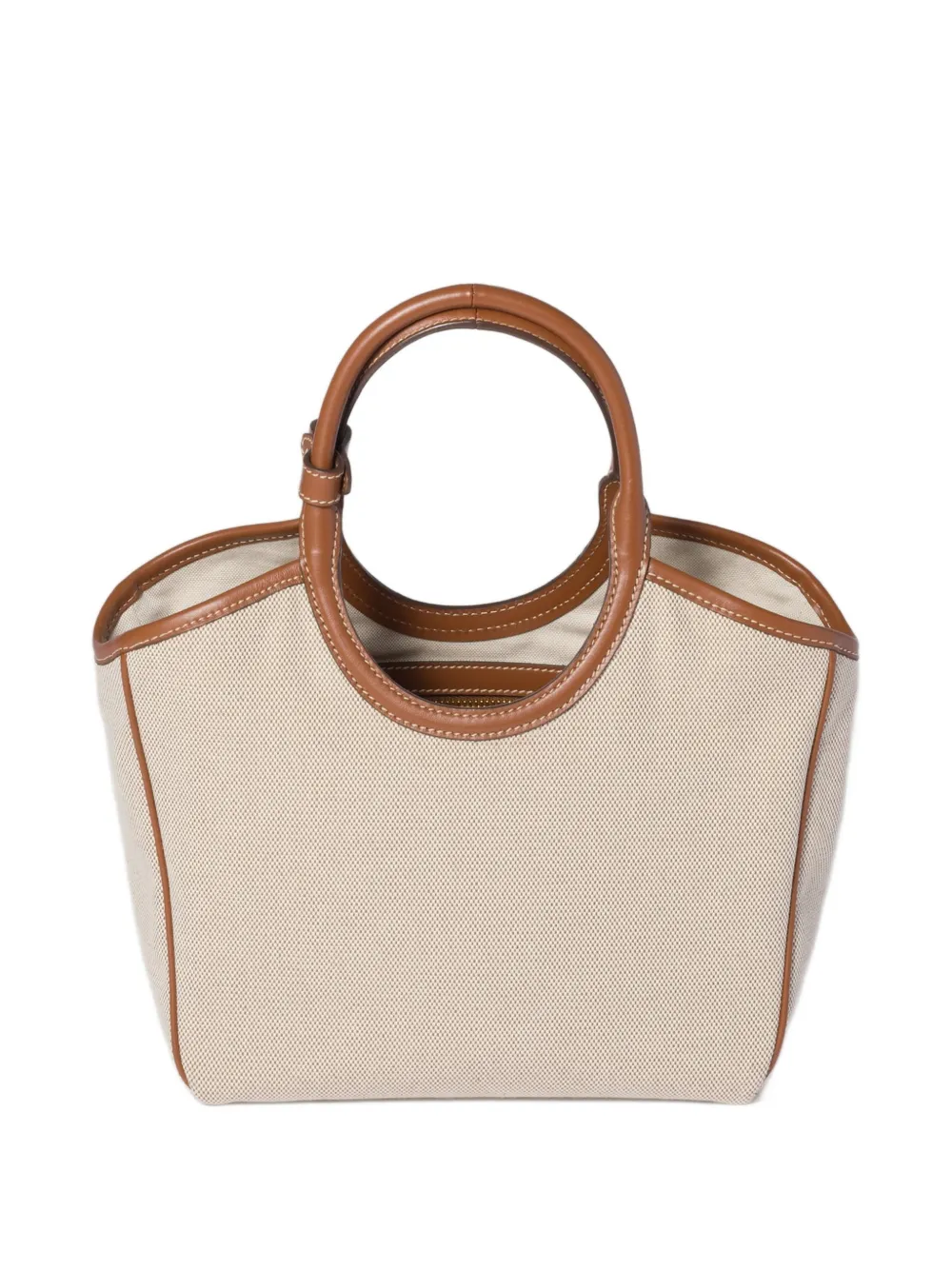  Miu Miu Ivy Canvas Bag - Neutrals 